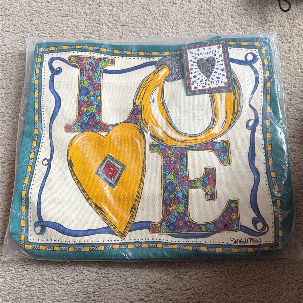 Brighton Colorful Love Design Tote